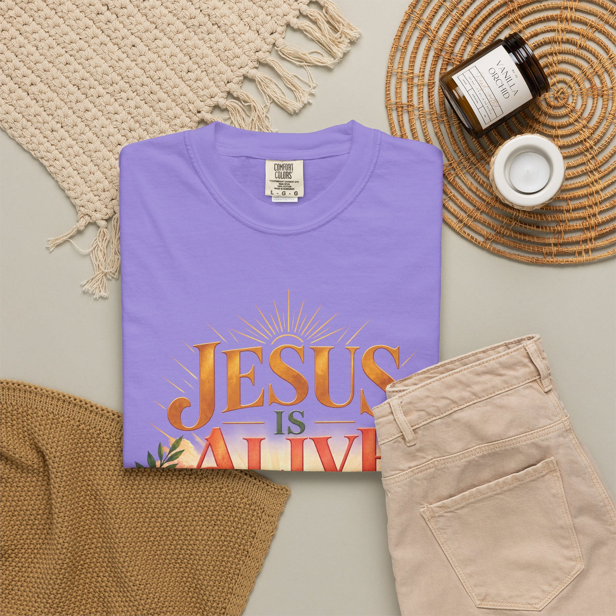 Jesus Is Alive Christian T-Shirt | Resurrection Faith Tee | Pray & Bloom