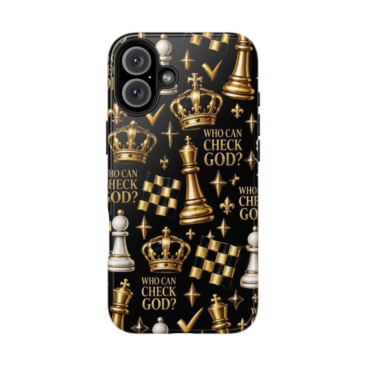Who Can Check God? Faith Chess Tough Phone Case | Pray & Bloom