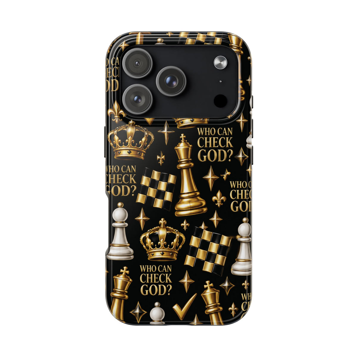 Who Can Check God? Faith Chess Tough Phone Case | Pray & Bloom