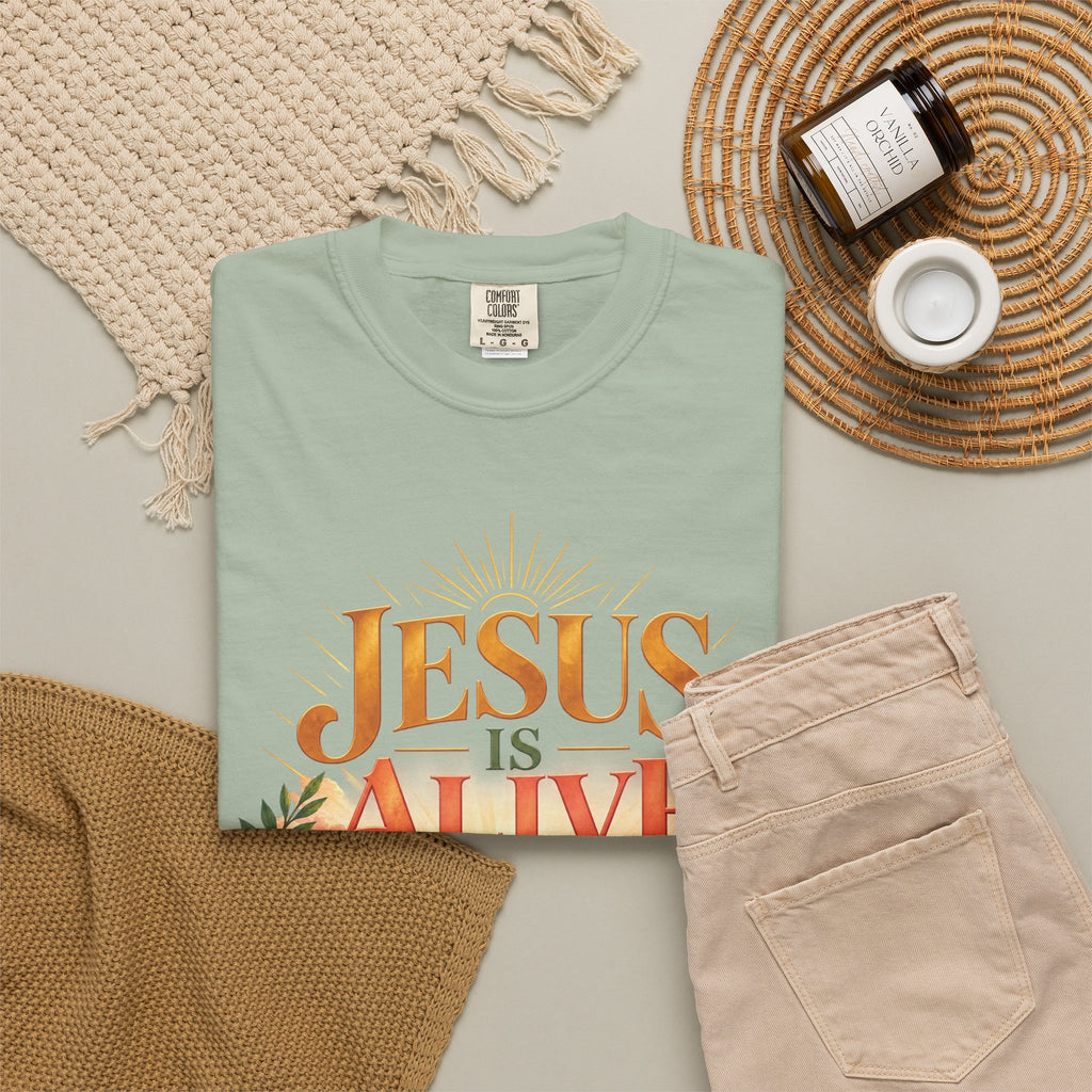 Jesus Is Alive Christian T-Shirt | Resurrection Faith Tee | Pray & Bloom