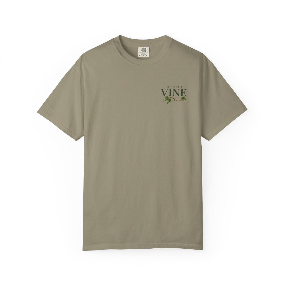He Is the Vine Christian T-Shirt| John 15:5 Faith Based Tee| Pray & Bloom