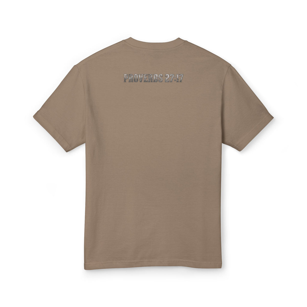 Iron Sharpens Iron Christian T-Shirt | Proverbs 27:17 | Pray & Bloom