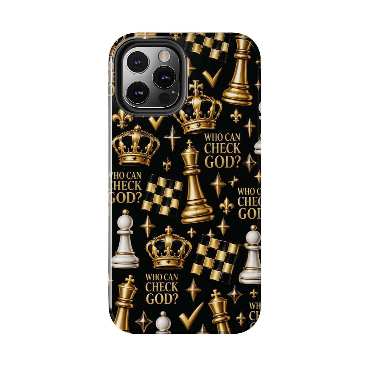 Who Can Check God? Faith Chess Tough Phone Case | Pray & Bloom