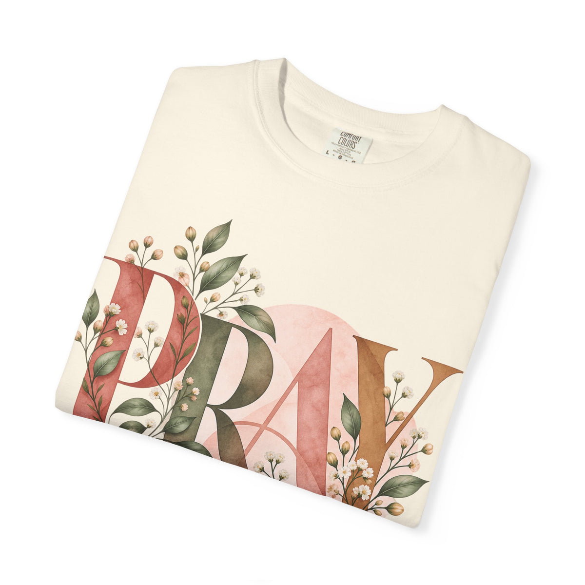 PRAY Botanical Christian T-Shirt | Faith-Inspired Floral Tee | Pray & Bloom