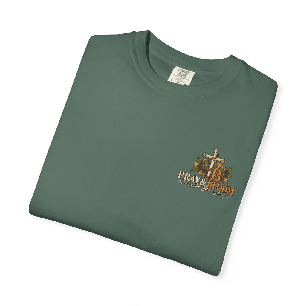 Grounded and Rooted in Him Christian T- Shirt | Pray & Bloom
