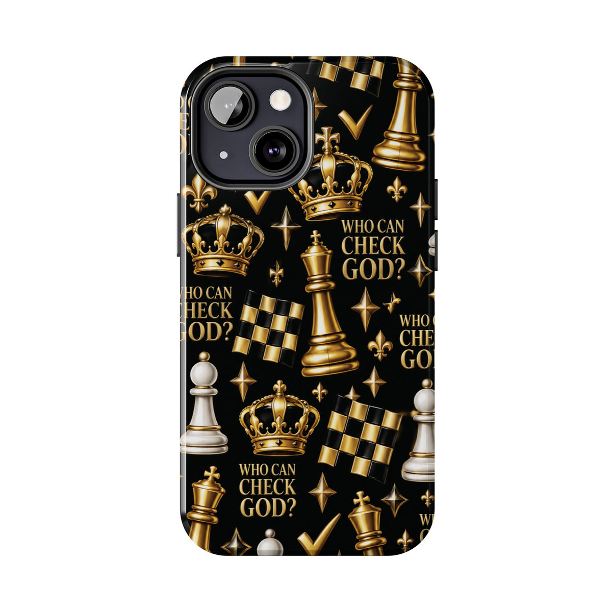 Who Can Check God? Faith Chess Tough Phone Case | Pray & Bloom