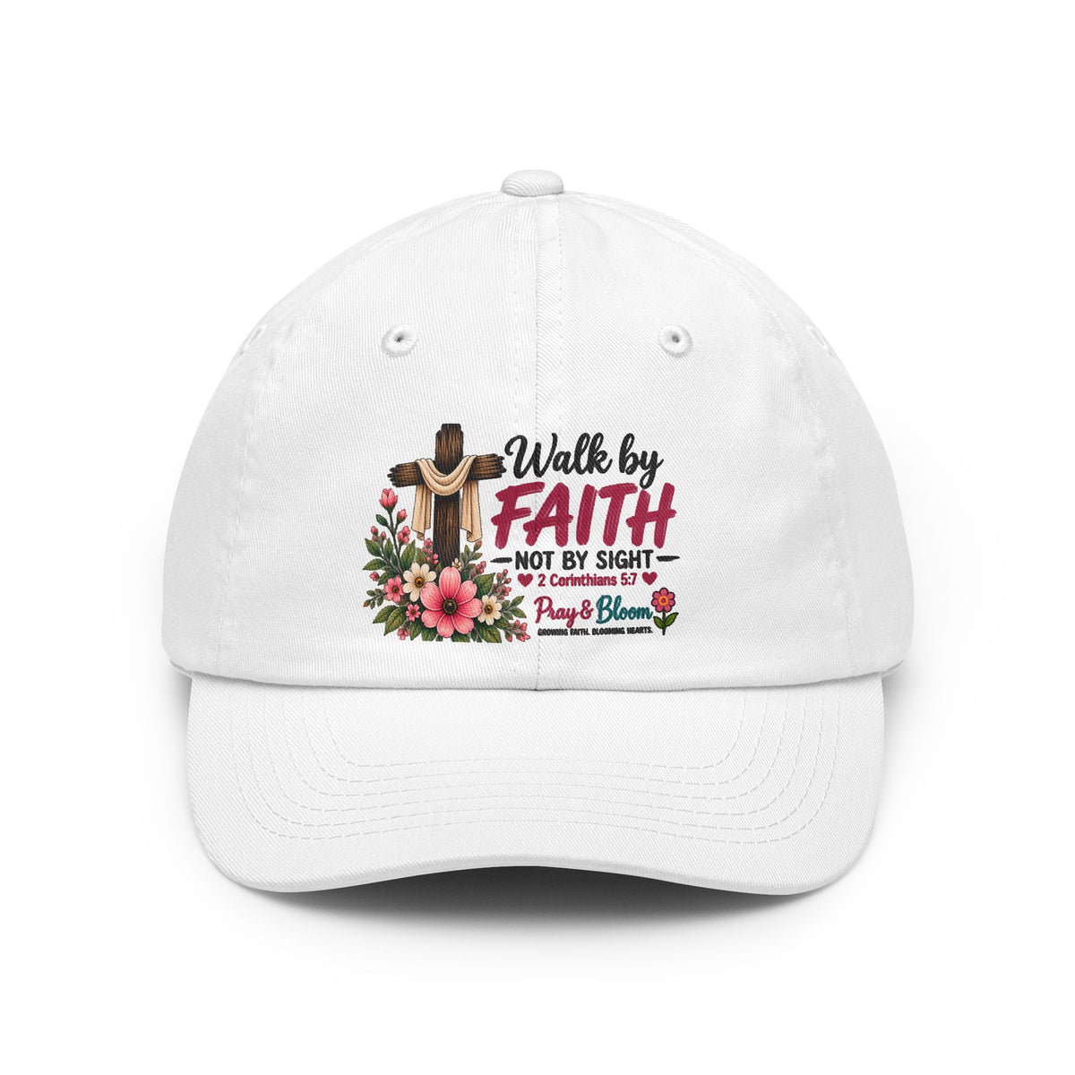 Walk by Faith, Not by Sight Christian Dad Hat | Pray & Bloom