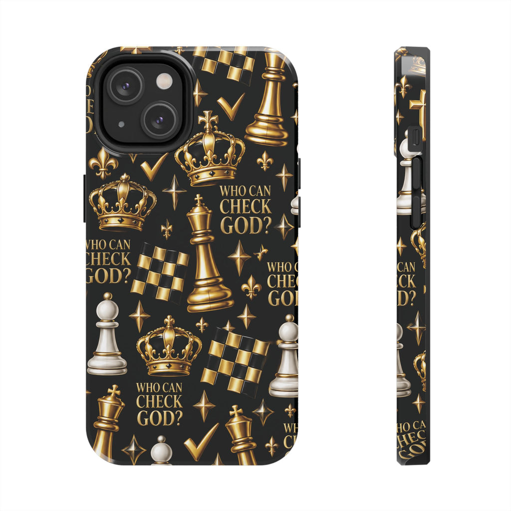Who Can Check God? Faith Chess Tough Phone Case | Pray & Bloom