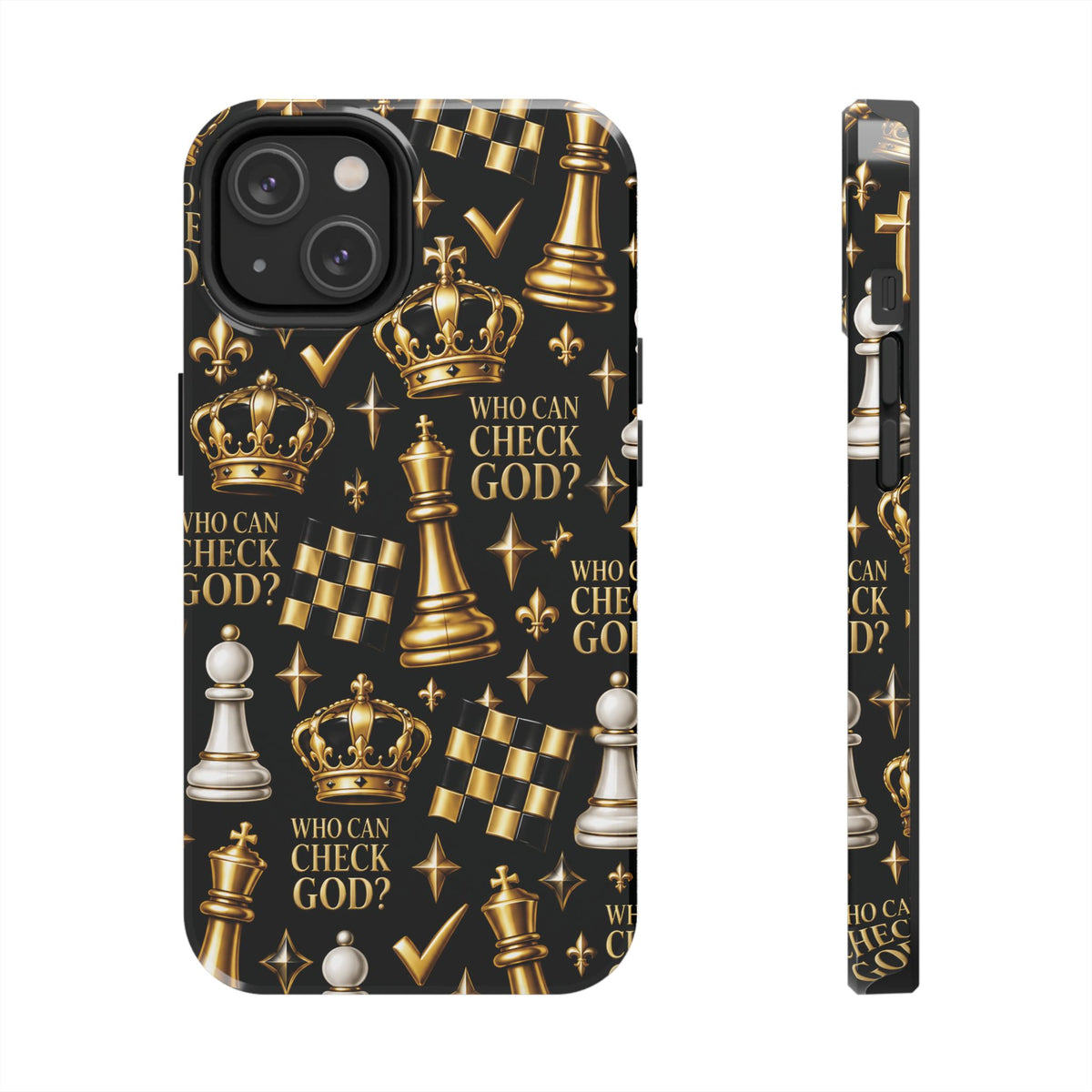 Who Can Check God? Faith Chess Tough Phone Case | Pray & Bloom