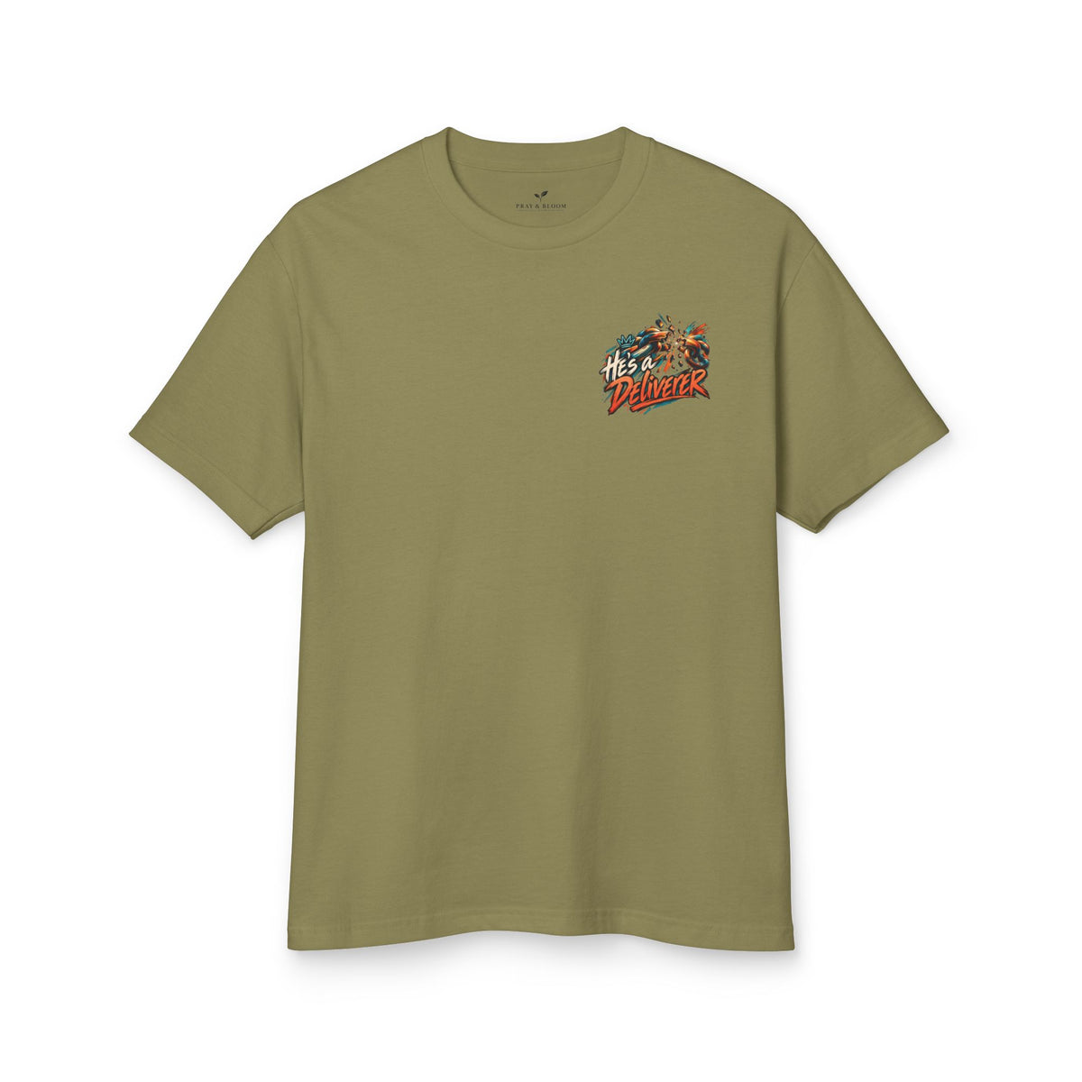 He’s a Deliverer Christian T-Shirt | John 8:36 Broken Chains Faith Tee | Pray & Bloom