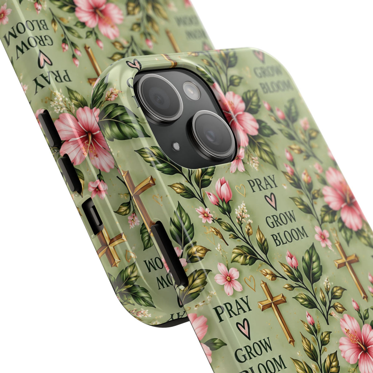 Pray Grow Bloom Christian Phone Case | Floral Faith Case | Pray & Bloom