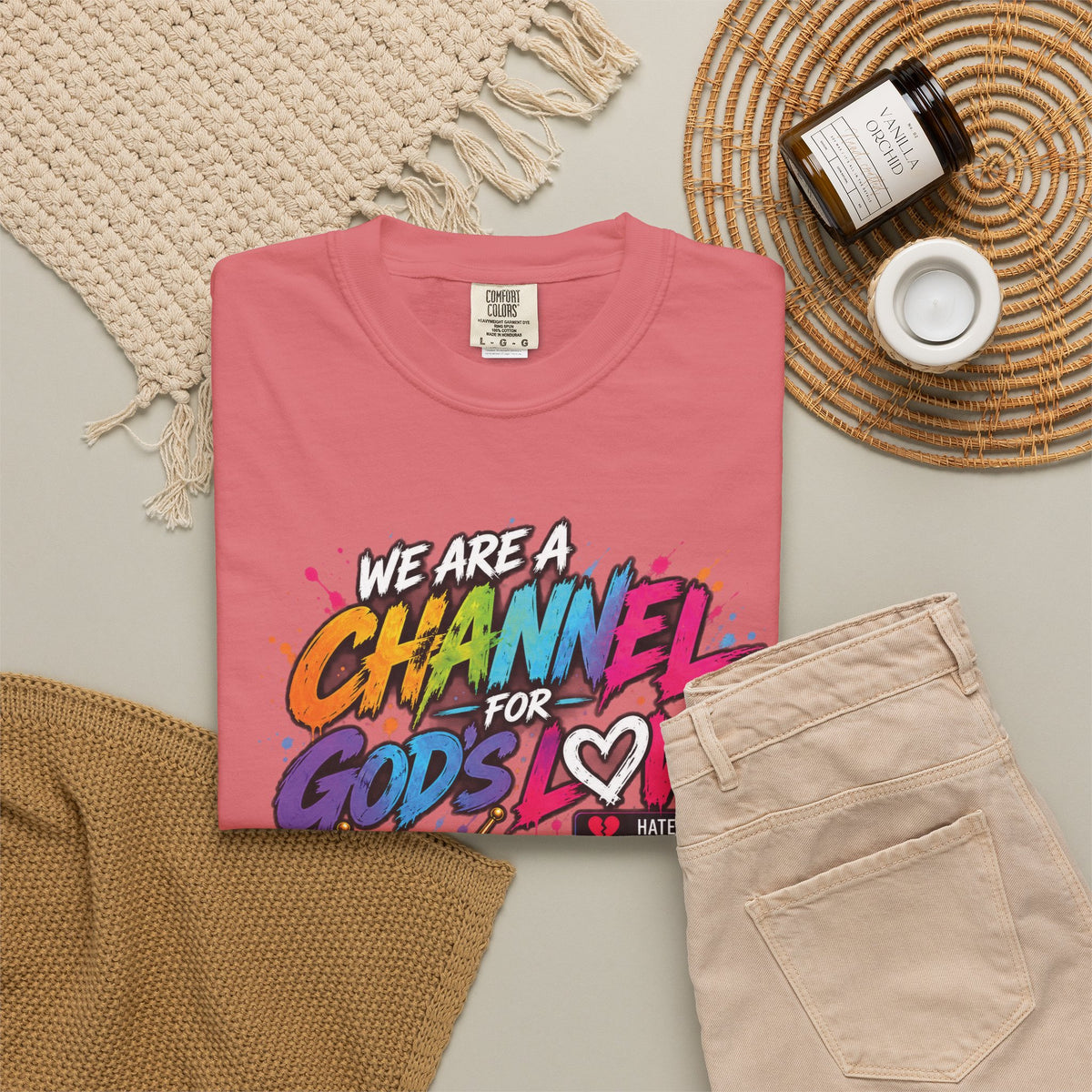 Channel for God's Love Christian T-Shirt | 1 John 4:7-8 | Pray & Bloom