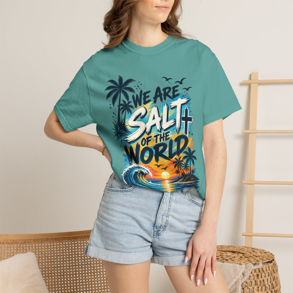 We are Salt of The World Christian T-Shirt | Matthew 5:13-14 Faith Tee | Pray & Bloom