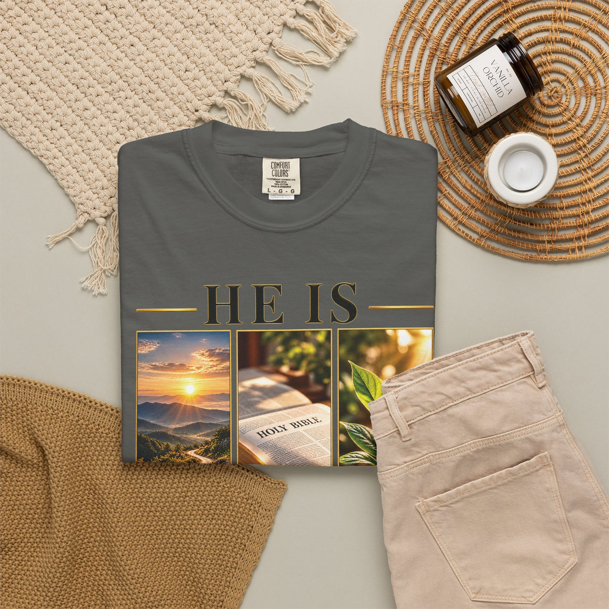 He Is the Way The Truth and The Life Christian T-Shirt | John 14:6 Faith Based Tee | Pray & Bloom