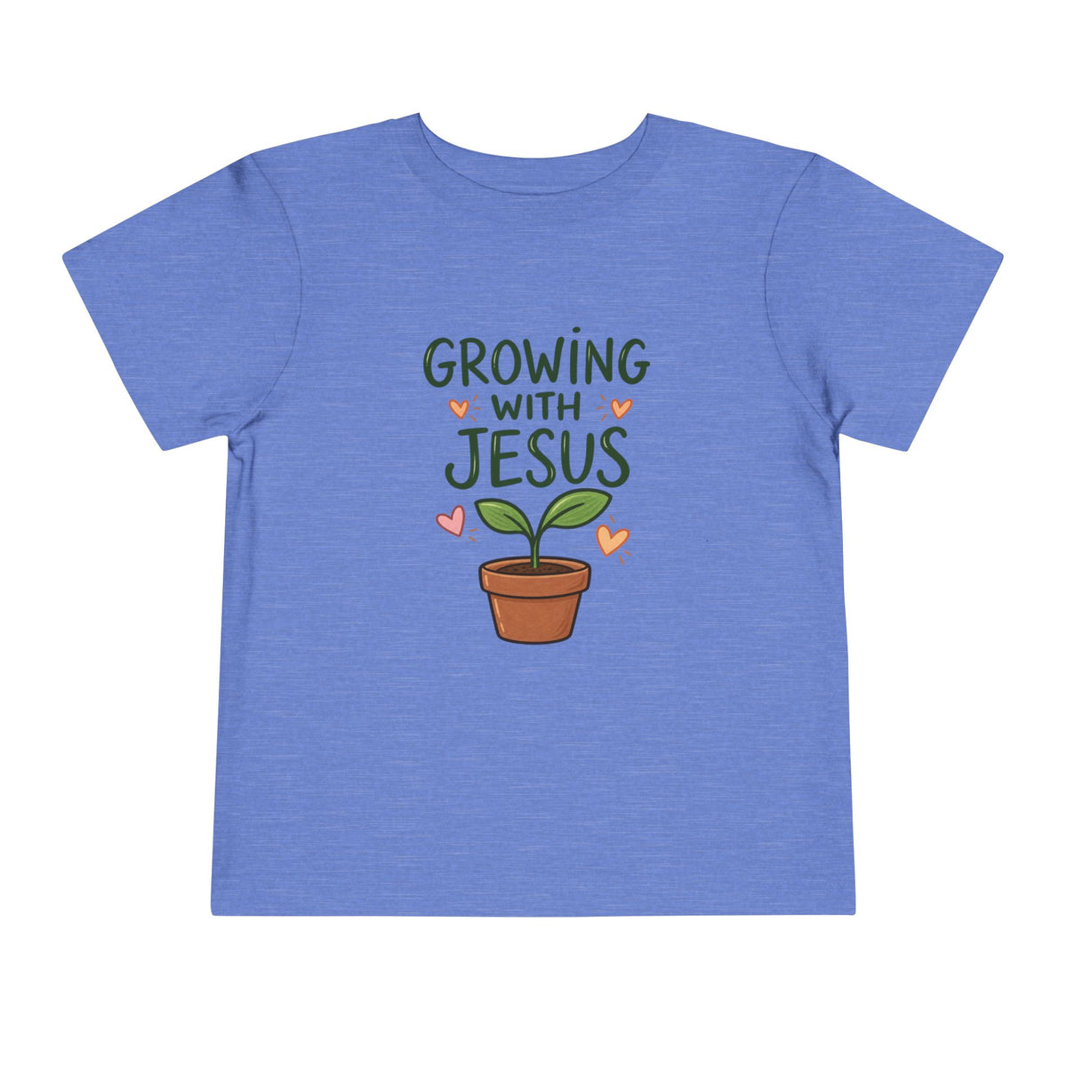 Growing With Jesus Kids T-Shirt | Christian Toddler Tee | Pray & Bloom