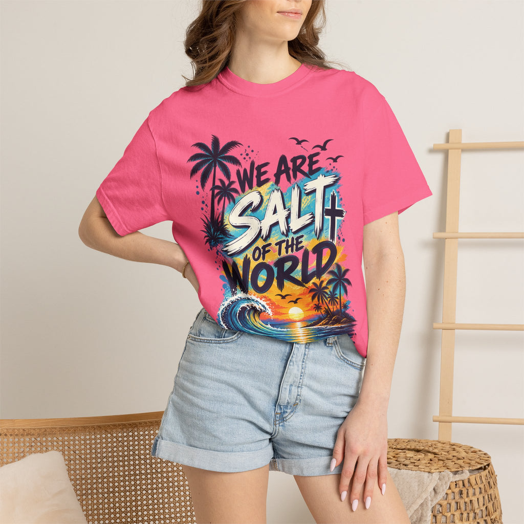 We are Salt of The World Christian T-Shirt | Matthew 5:13-14 Faith Tee | Pray & Bloom