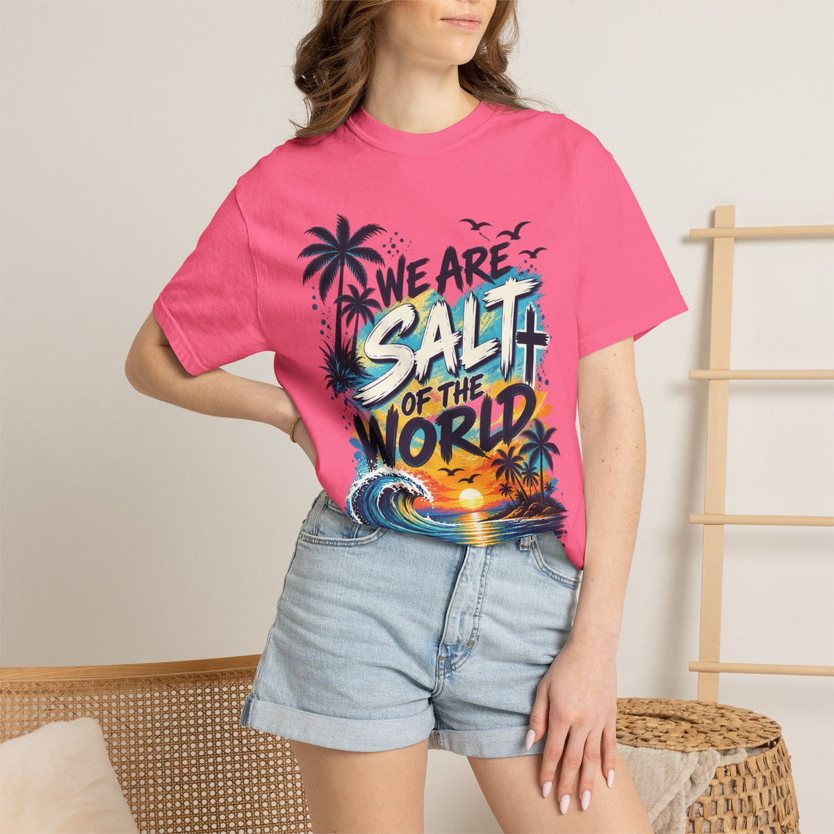 We are Salt of The World Christian T-Shirt | Matthew 5:13-14 Faith Tee | Pray & Bloom