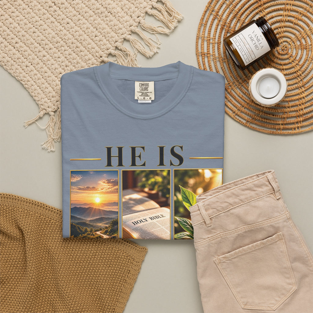 He Is the Way The Truth and The Life Christian T-Shirt | John 14:6 Faith Based Tee | Pray & Bloom