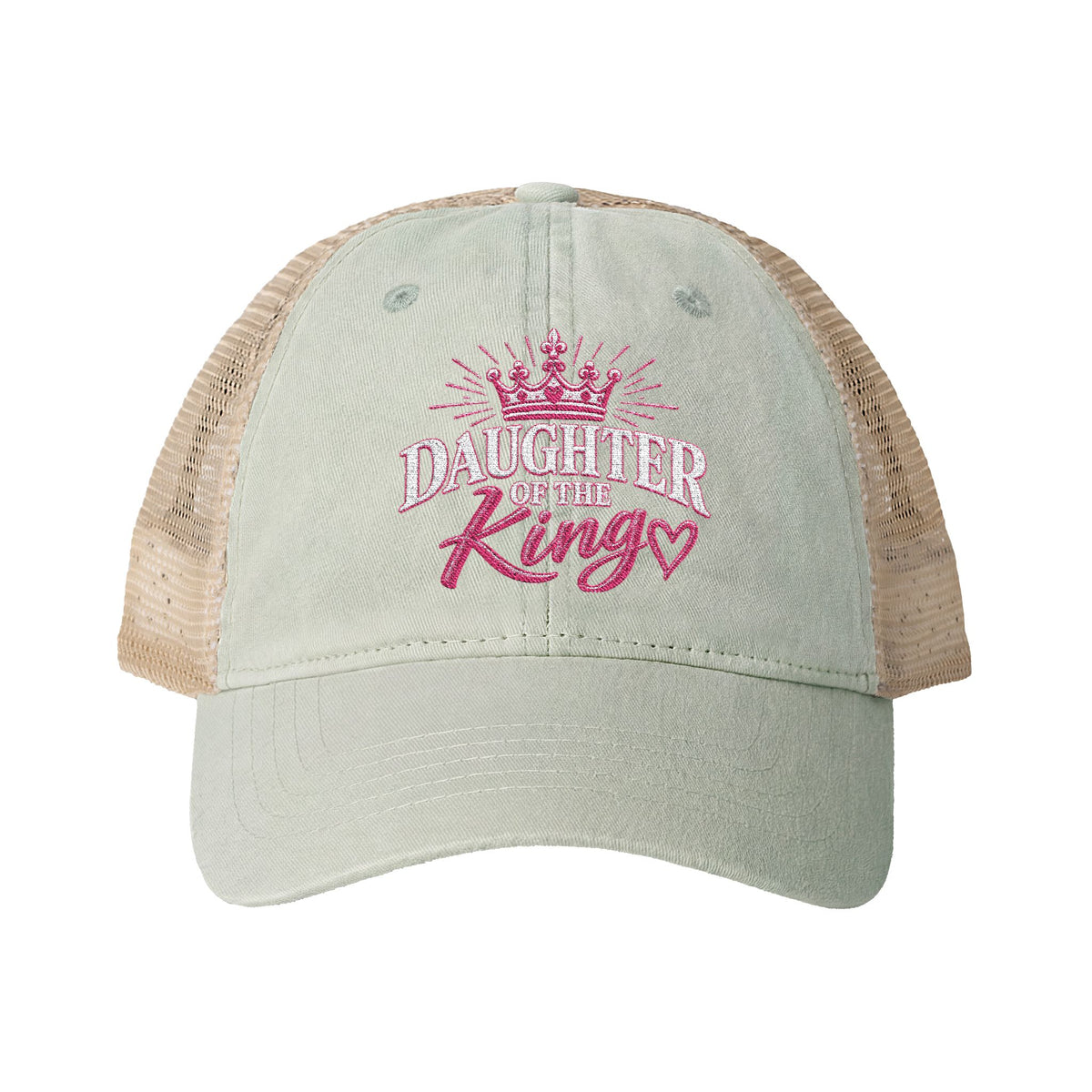 Daughter of the King Embroidered Trucker Cap | Pray & Bloom