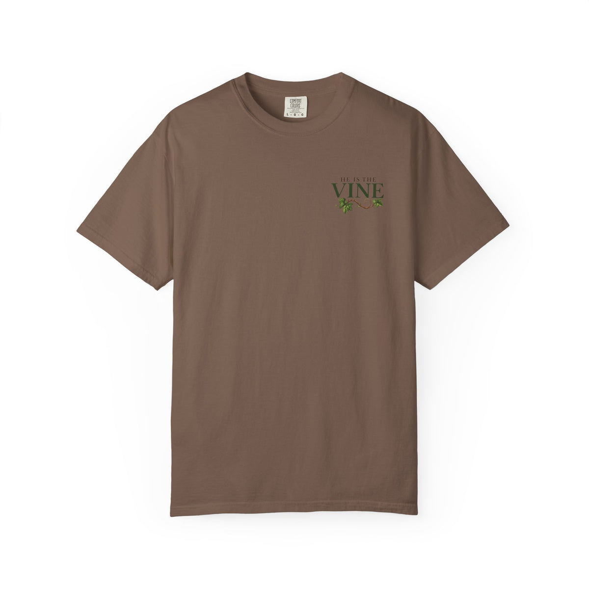 He Is the Vine Christian T-Shirt| John 15:5 Faith Based Tee| Pray & Bloom