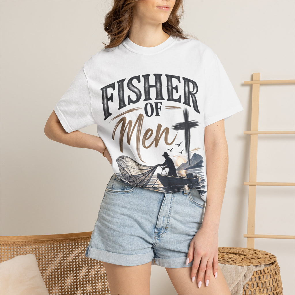 Fisher of Men Christian T-Shirt| Matthew 4:19| Pray & Bloom