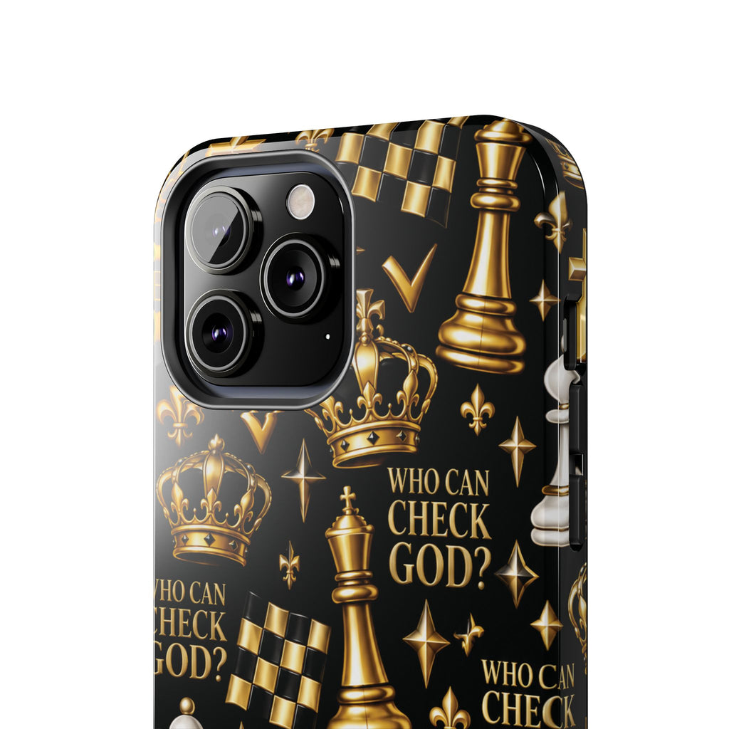 Who Can Check God? Faith Chess Tough Phone Case | Pray & Bloom