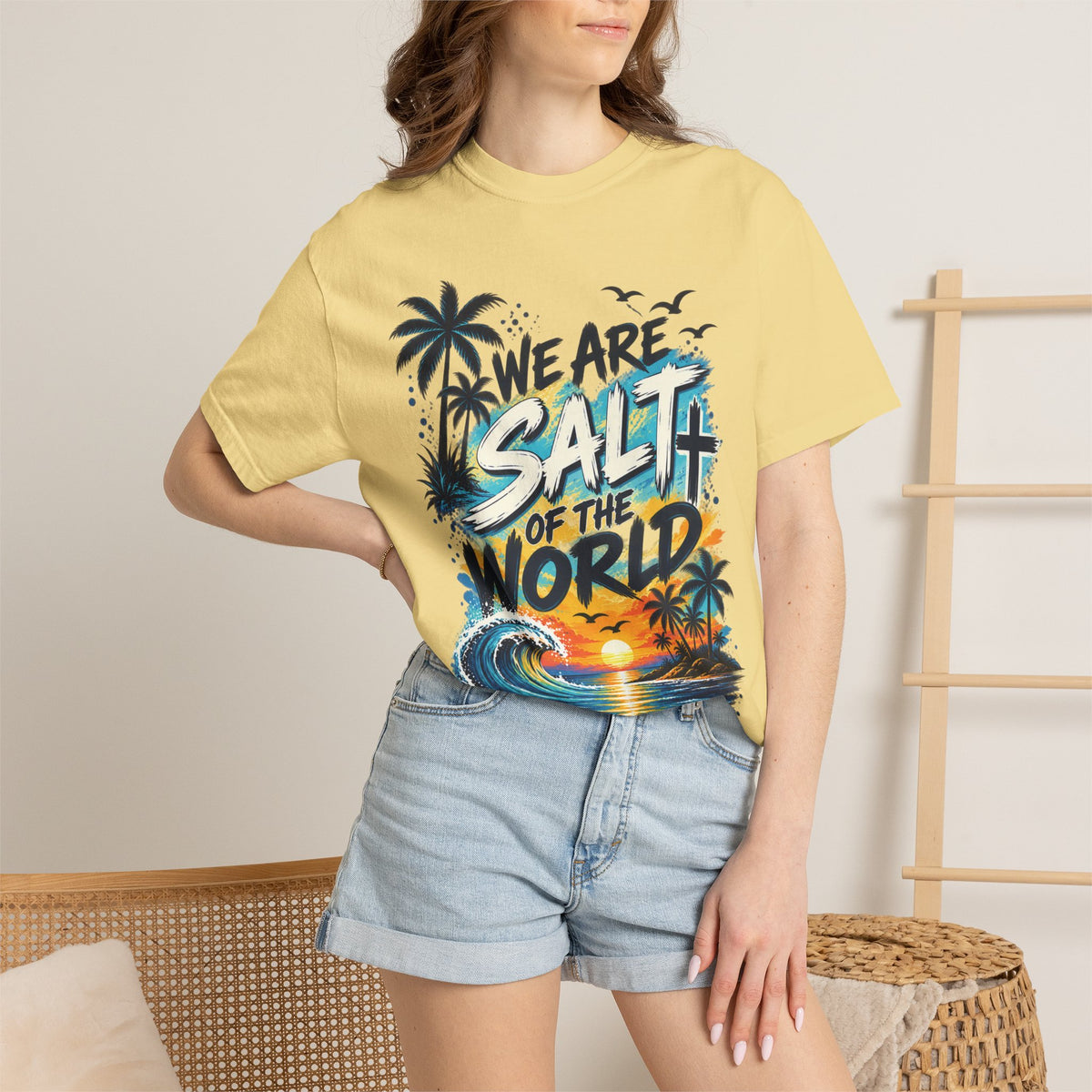 We are Salt of The World Christian T-Shirt | Matthew 5:13-14 Faith Tee | Pray & Bloom