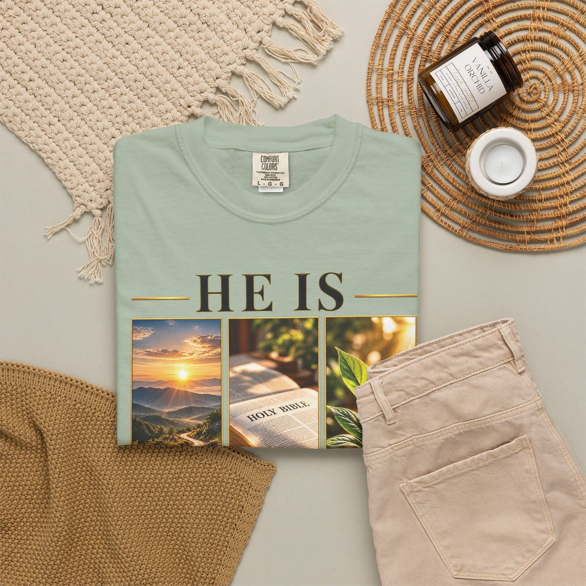 He Is the Way The Truth and The Life Christian T-Shirt | John 14:6 Faith Based Tee | Pray & Bloom