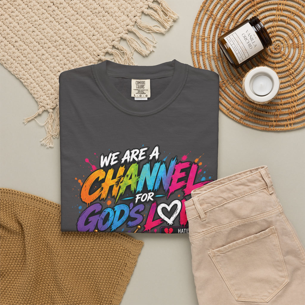 Channel for God's Love Christian T-Shirt | 1 John 4:7-8 | Pray & Bloom