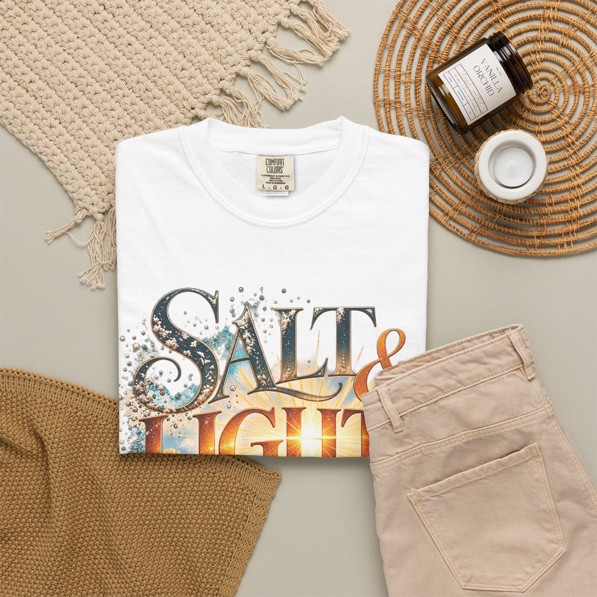 Salt & Light Christian T-Shirt | Matthew 5:13–16 Faith Tee | Pray & Bloom