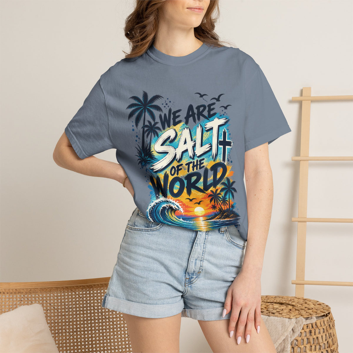 We are Salt of The World Christian T-Shirt | Matthew 5:13-14 Faith Tee | Pray & Bloom