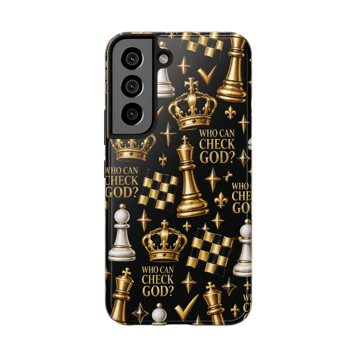 Who Can Check God? Faith Chess Tough Phone Case | Pray & Bloom