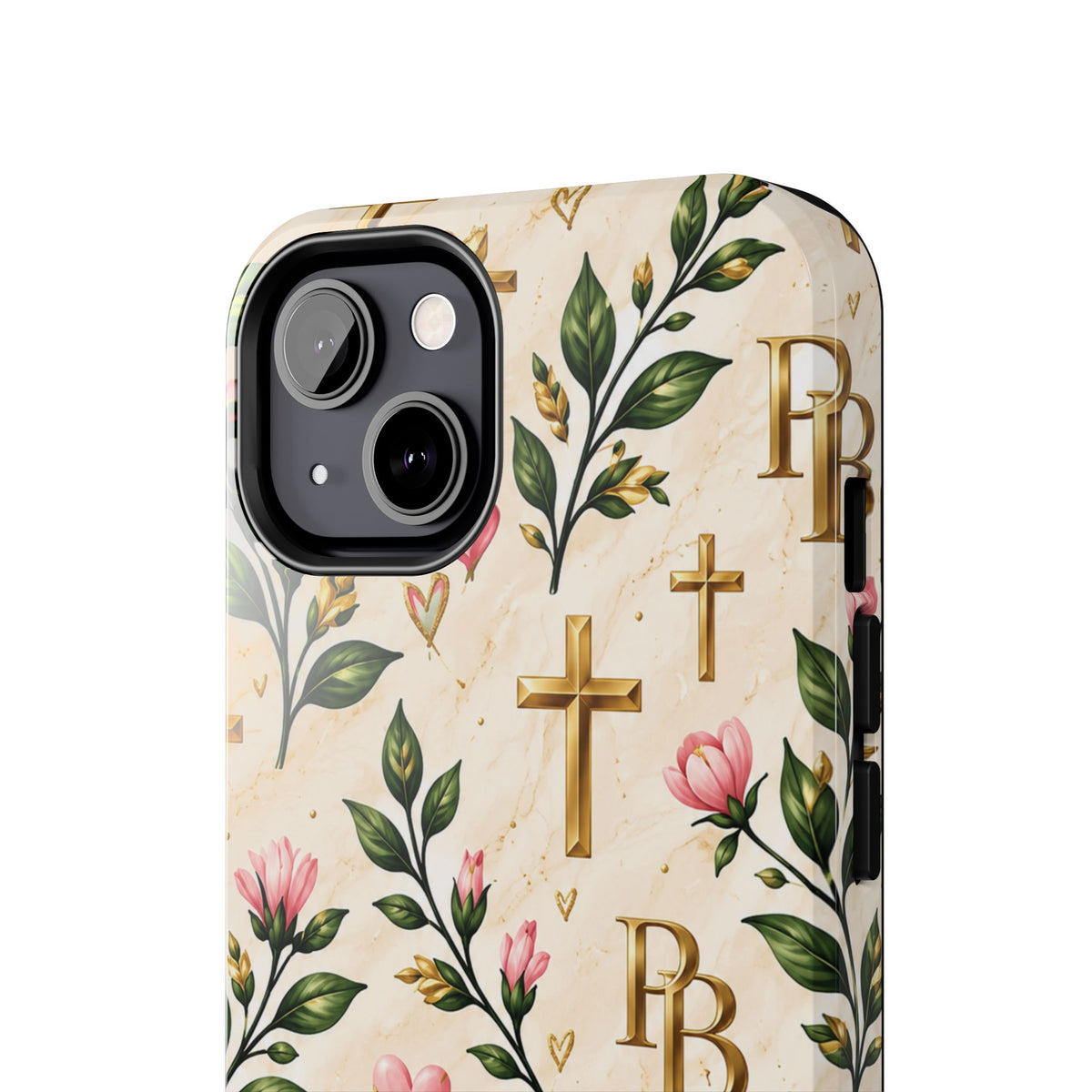 Pray & Bloom Christian Tough Phone Case | Floral Cross Faith Case