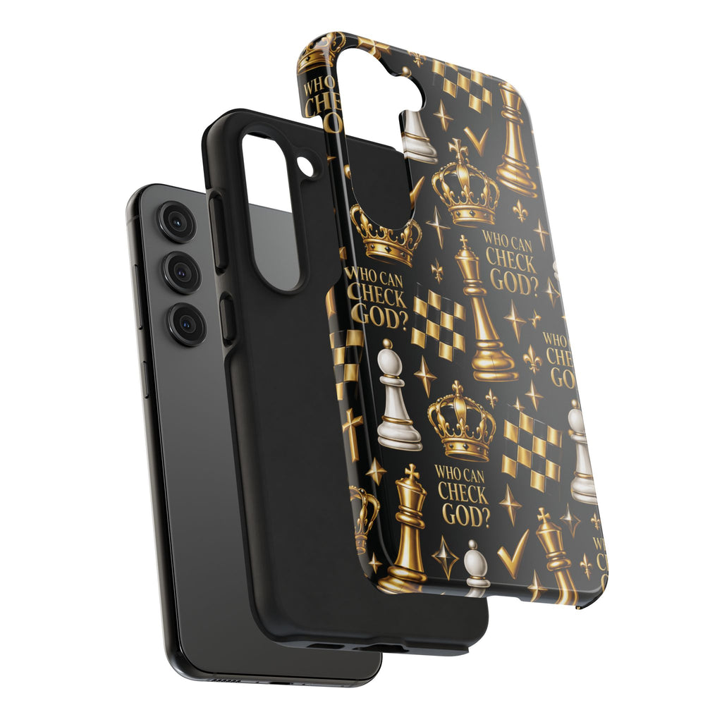 Who Can Check God? Faith Chess Tough Phone Case | Pray & Bloom
