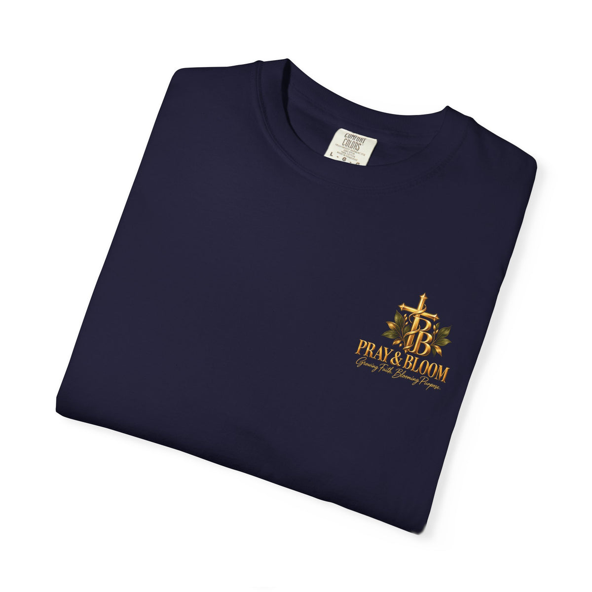 Run With Patience Christian T-Shirt | Hebrews 12:1 Endurance Faith Tee | Pray & Bloom