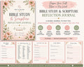 Bible Study & Scripture Reflection Journal | Christian Bible Study PDF | Pray & Bloom